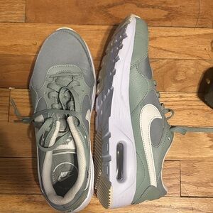Nike Sage Green and Cream Sneakers